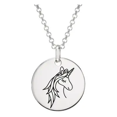 Unicorn Pendant Necklace for Girls in Sterling Silver