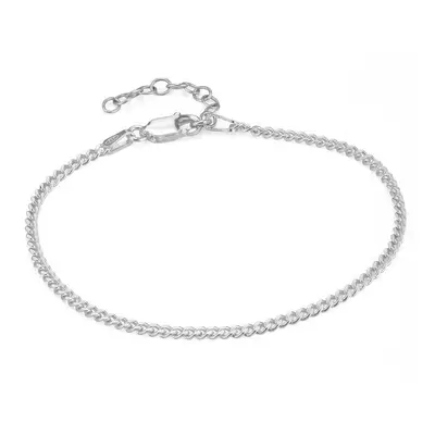 Tiny Cuban Chain Bracelet in Sterling Silver