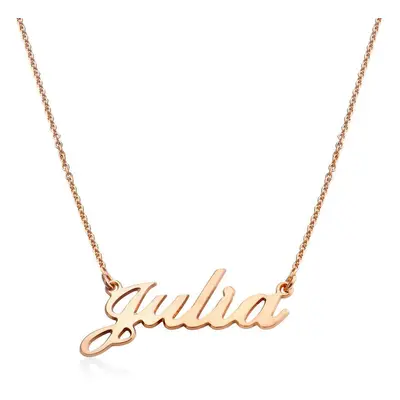 Classic Cocktail Name Necklace in 18ct Rose Gold Plating