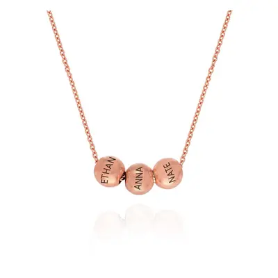 The Balance Charm Necklace in 18ct Rose Gold Plating