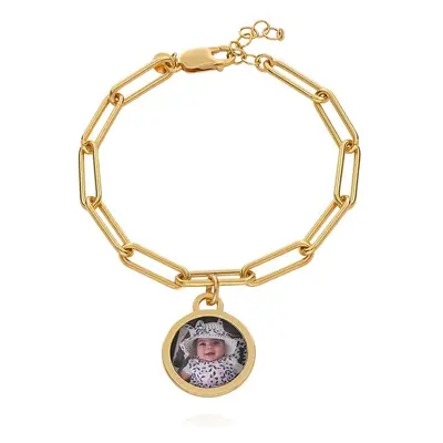 The Sweetest Photo Pendant Bracelet in 18ct Gold Vermeil