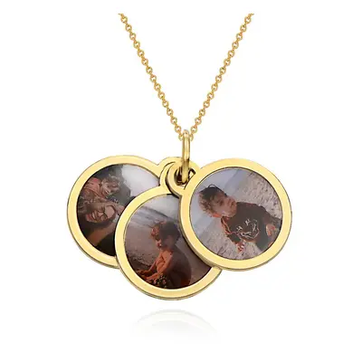 Forever Photo Pendant Necklace in 18ct Gold Plating