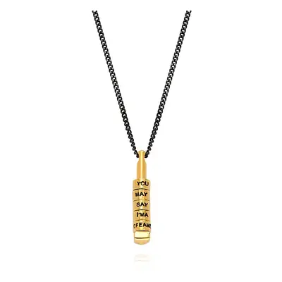 Stackable 3D Bar Necklace for Men in 18ct Gold Vermeil