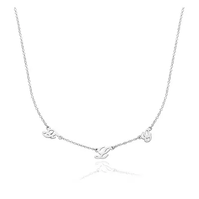 Heritage Multiple Initial Necklace in Sterling Silver