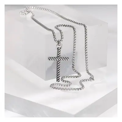 Adam's Rope Cross Necklace for Men