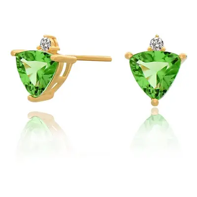 Aurora Birthstone Stud Earrings in 18ct Gold Plating