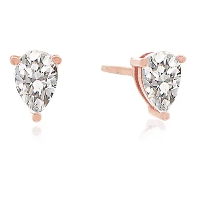 Raquel Triangle Stud Earrings in 18ct Rose Gold Plating