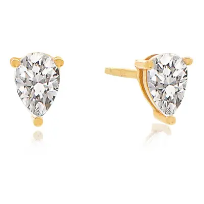 Raquel Triangle Stud Earrings in 18ct Gold Vermeil