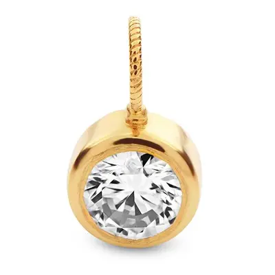 0.10ct Diamond Charm in 18ct Gold Vermeil