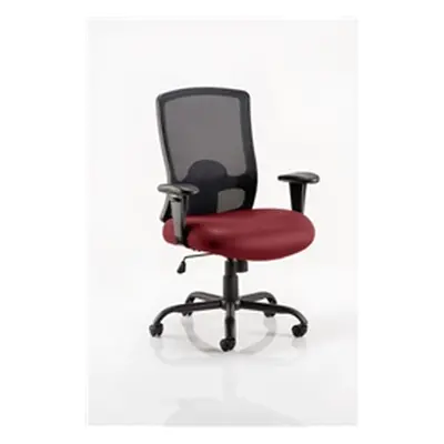 Portland HD Task Operator Chair Chilli Colour Seat With Arm