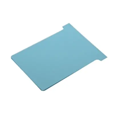 Nobo T-Card Size 2 48 x 85mm Light Blue (100 Pack) 2002006