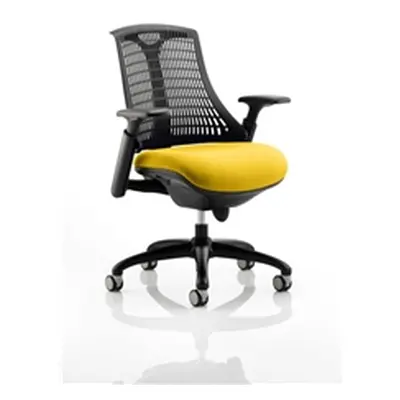 Flex Task Operator Chair Black Frame Black Back Sunset Colo