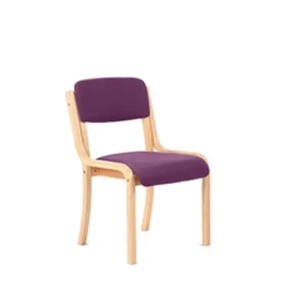 Madrid Visitor Chair Purple Colour Without Arms - KCUP040