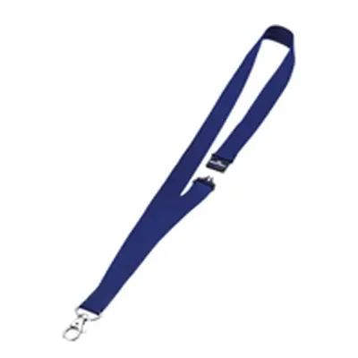 Durable Necklace for Name Badges Textile 20x440mm Blue Pack 10