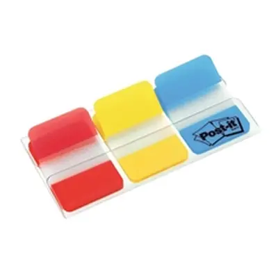 Post it Index Strong 25mm Assorted Red Yellow and Blue