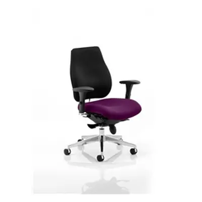 Chiro Plus Posture Chair Purple Colour Seat With Arms - K