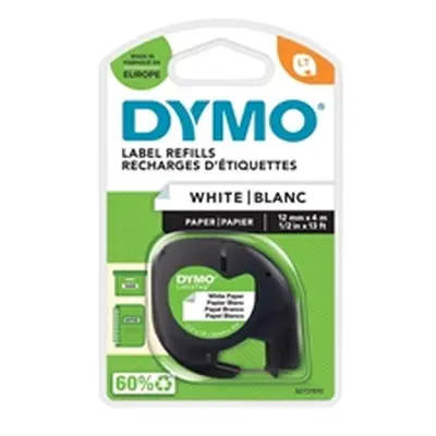 Dymo LetraTag Tape Paper 12mmx4m Pearl White - 91200 S0721510