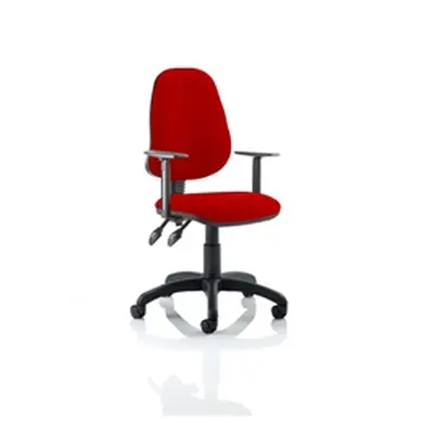 Eclipse II Lever Task Operator Chair Cherry Colour With Hei