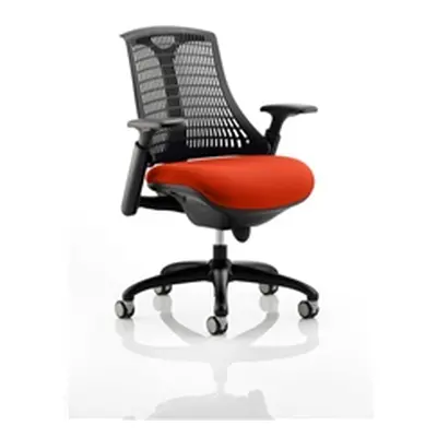 Flex Task Operator Chair Black Frame Black Back Pimento Col