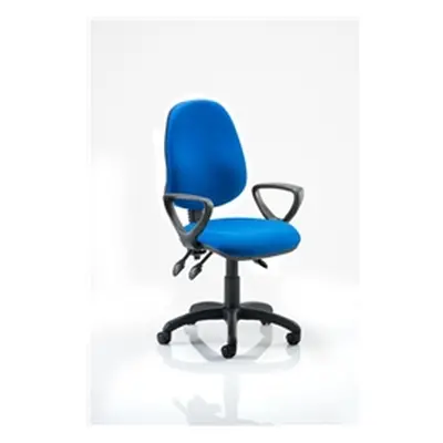 Eclipse III Lever Task Operator Chair Blue With Loop Arms Ref