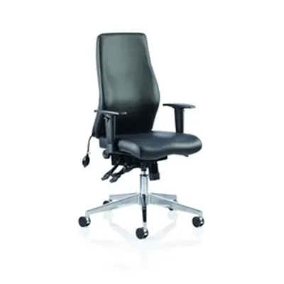 Onyx Ergo Posture Chair Black Bonded Leather Without Headre