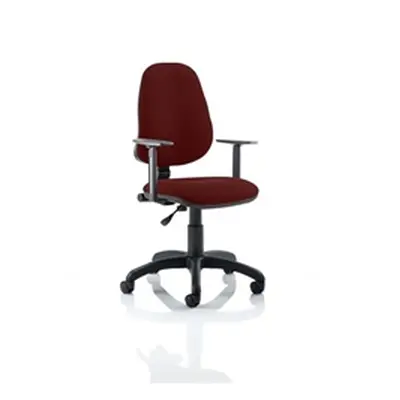 Eclipse I Lever Task Operator Chair Chilli Colour With Arms