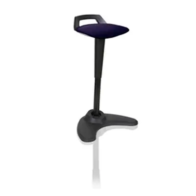 Spry Stool Black Frame Bespoke Colour Seat Purple - - KCUP1206