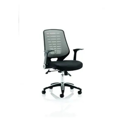 Relay Task Operator Chair Seat Silver Back With Arm