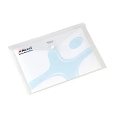 Rexel Active Folder A4 Translucent White [Pack 5] - 16129WH