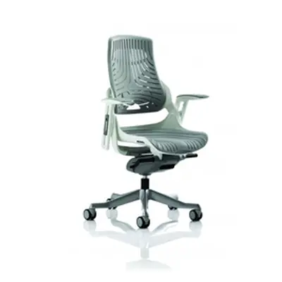 Zure Executive Chair Elastomer Gel Grey With Arms Ref EX000112