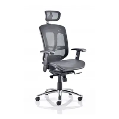 Mirage Executive Chair Black Mesh With Arms With Headrest Ref