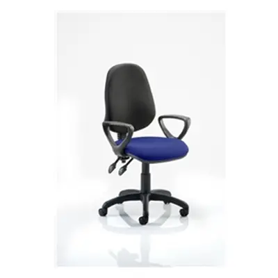 Eclipse II Lever Task Operator Chair Black Back Serene Colo