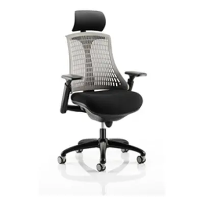 Flex Task Operator Chair Black Frame With Black Fabric Seat G