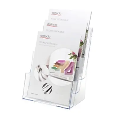 Literature Display Holder Multi Tier for Wall or Desktop 3 x A4