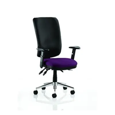 Chiro Task Operator Chair High Back Purple Colour Seat With