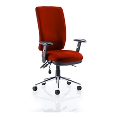 Chiro Task Operator Chair High Back Pimento Colour With Arm