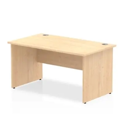 Impulse Panel End 1400 Rectangle Desk Maple - I000438