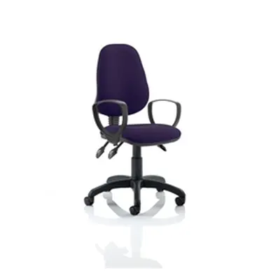 Eclipse III Lever Task Operator Chair Purple Colour With Lo