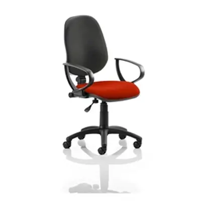 Eclipse I Lever Task Operator Chair Black Back Pimento Colo