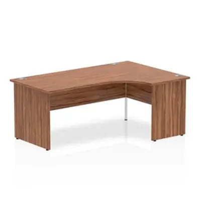 Impulse Panel End 1800 Right Hand Crescent Desk Walnut - I