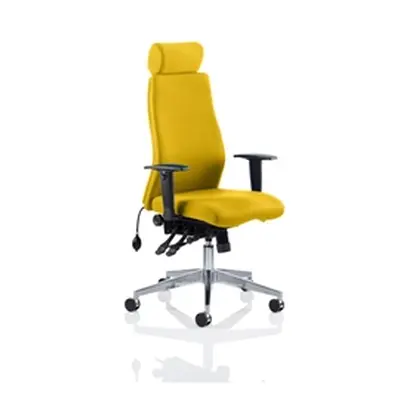 Onyx Posture Chair Sunset Colour With Headrest With Arms Re