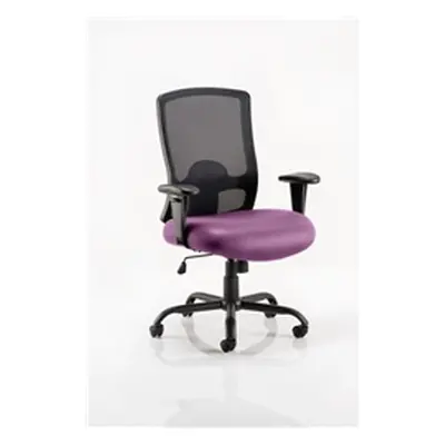 Portland HD Task Operator Chair Purple Colour Seat With Arm