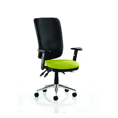 Chiro Task Operator Chair High Back Swizzle Colour Seat Wit