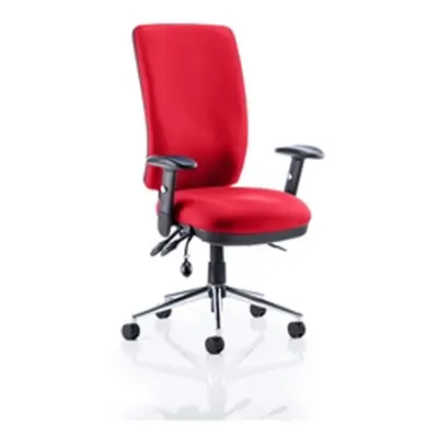 Chiro Task Operator Chair High Back Cherry Colour With Arms