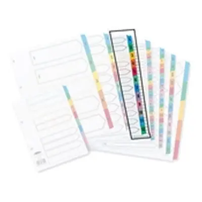 Concord Index 1-12 A4 White With Multicolour Tabs 01301/CS13