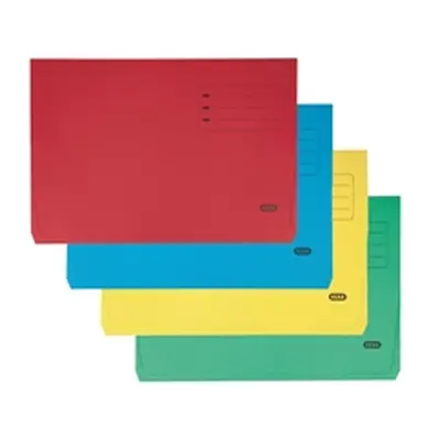 Elba Strongline Document Wallet Bright Manilla Foolscap Assorted 25 Pk