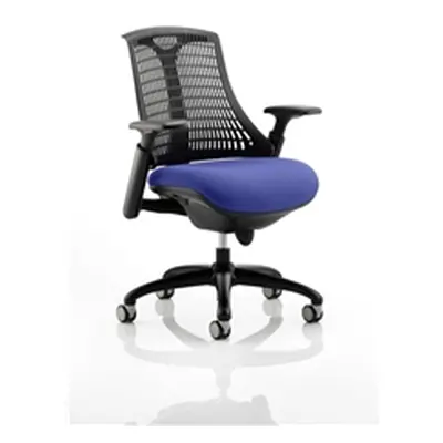 Flex Task Operator Chair Black Frame Black Back Serene Colo