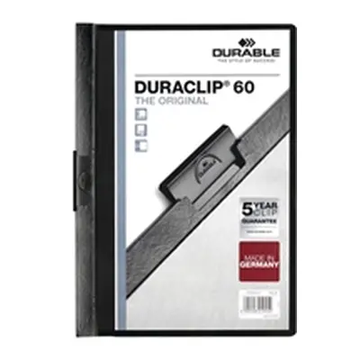 Durable Duraclip Folder PVC Clear Front 6mm [Pack 25] - 2209/01