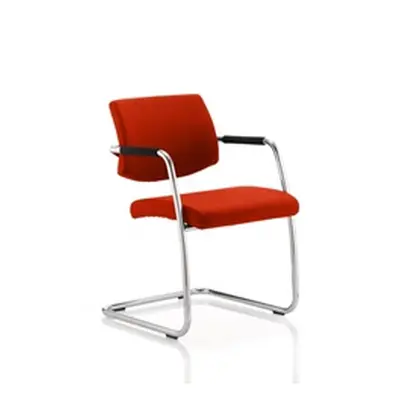 Havanna Visitor Chair Pimento Colour With Arms - KCUP0292