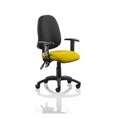 Eclipse I Lever Task Operator Chair Black Back Sunset Colou